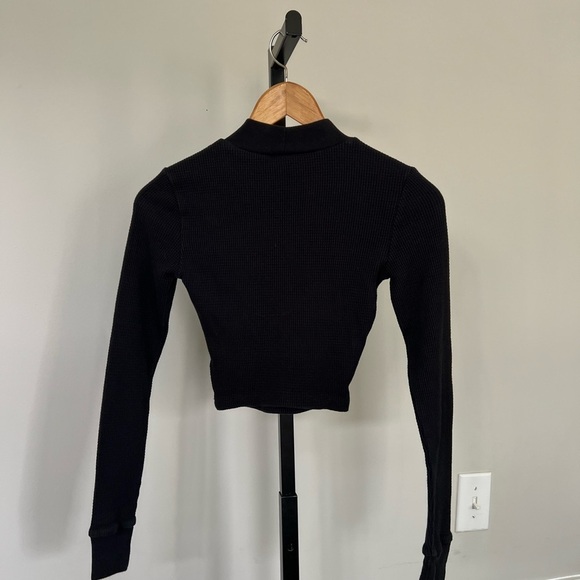 TNA waffle knit long sleeve XS - Picture 3 of 4